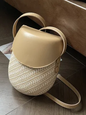 Geometric Split-Joint Woven Bags Bags Accessories Crossbody Bags