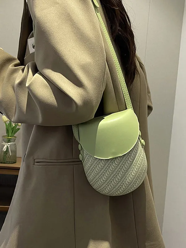 Geometric Split-Joint Woven Bags Bags Accessories Crossbody Bags
