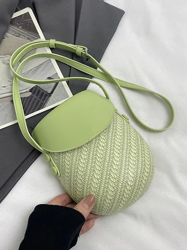 Geometric Split-Joint Woven Bags Bags Accessories Crossbody Bags