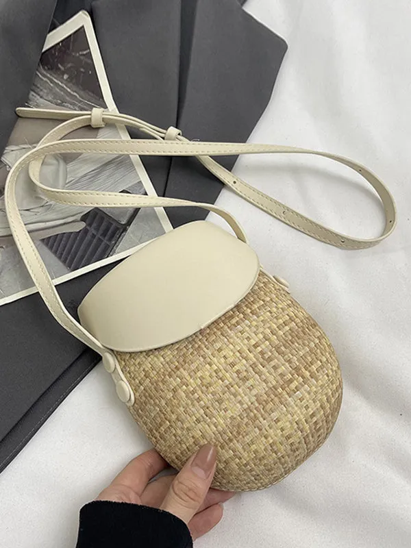Geometric Split-Joint Woven Bags Bags Accessories Crossbody Bags