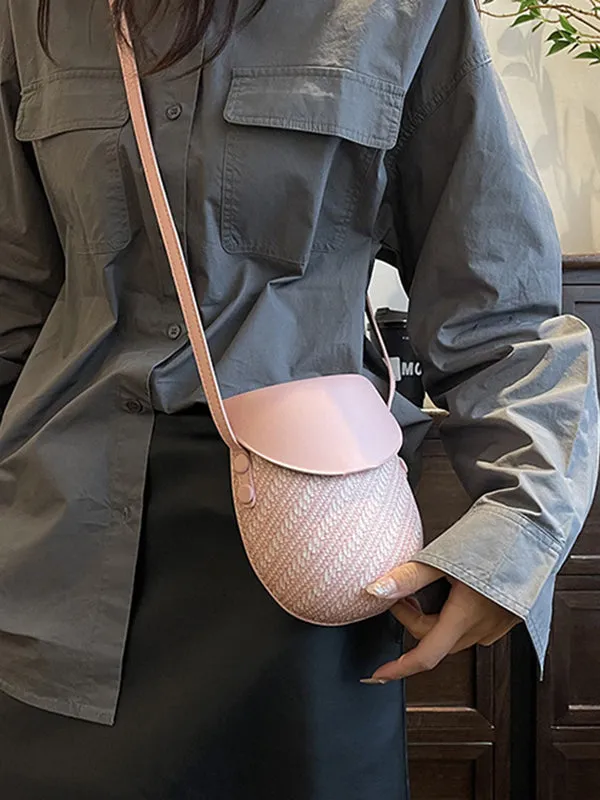 Geometric Split-Joint Woven Bags Bags Accessories Crossbody Bags