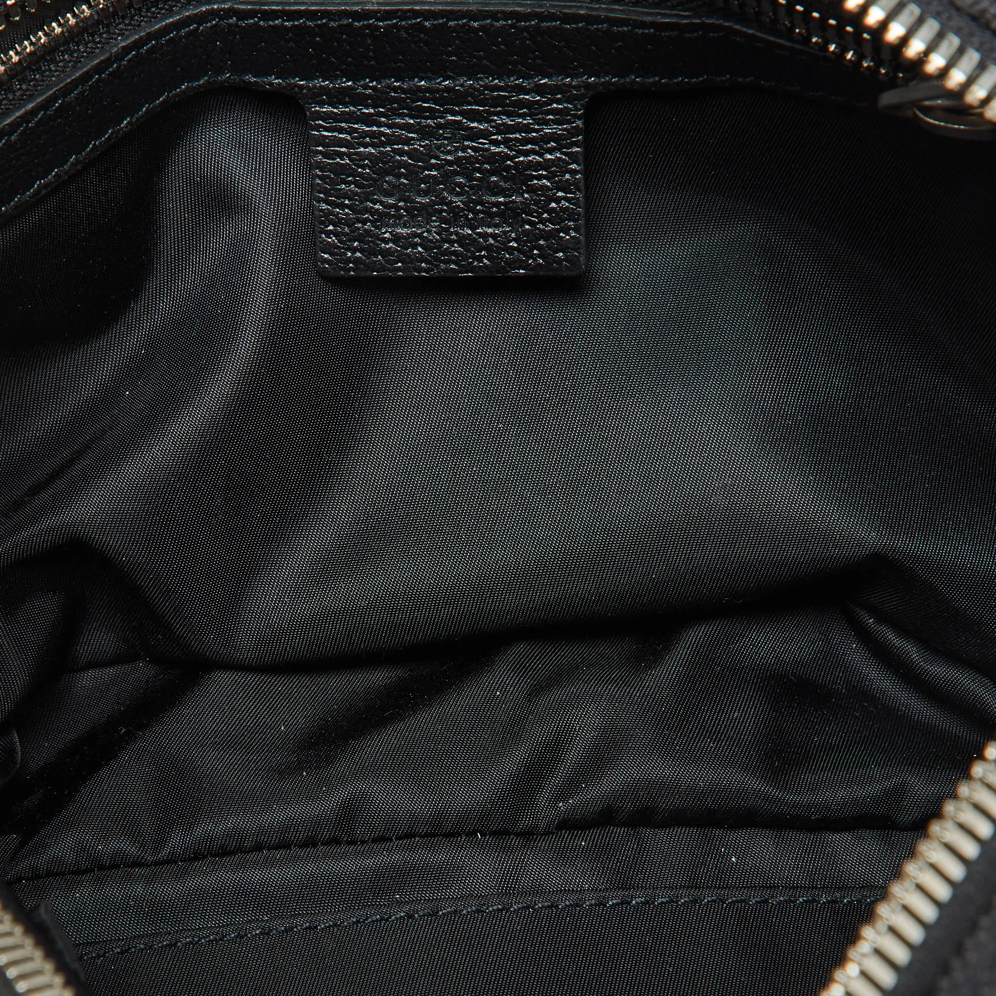 Gucci Black Gg Econyl Nylon And Leather Off The Grid Belt Bag