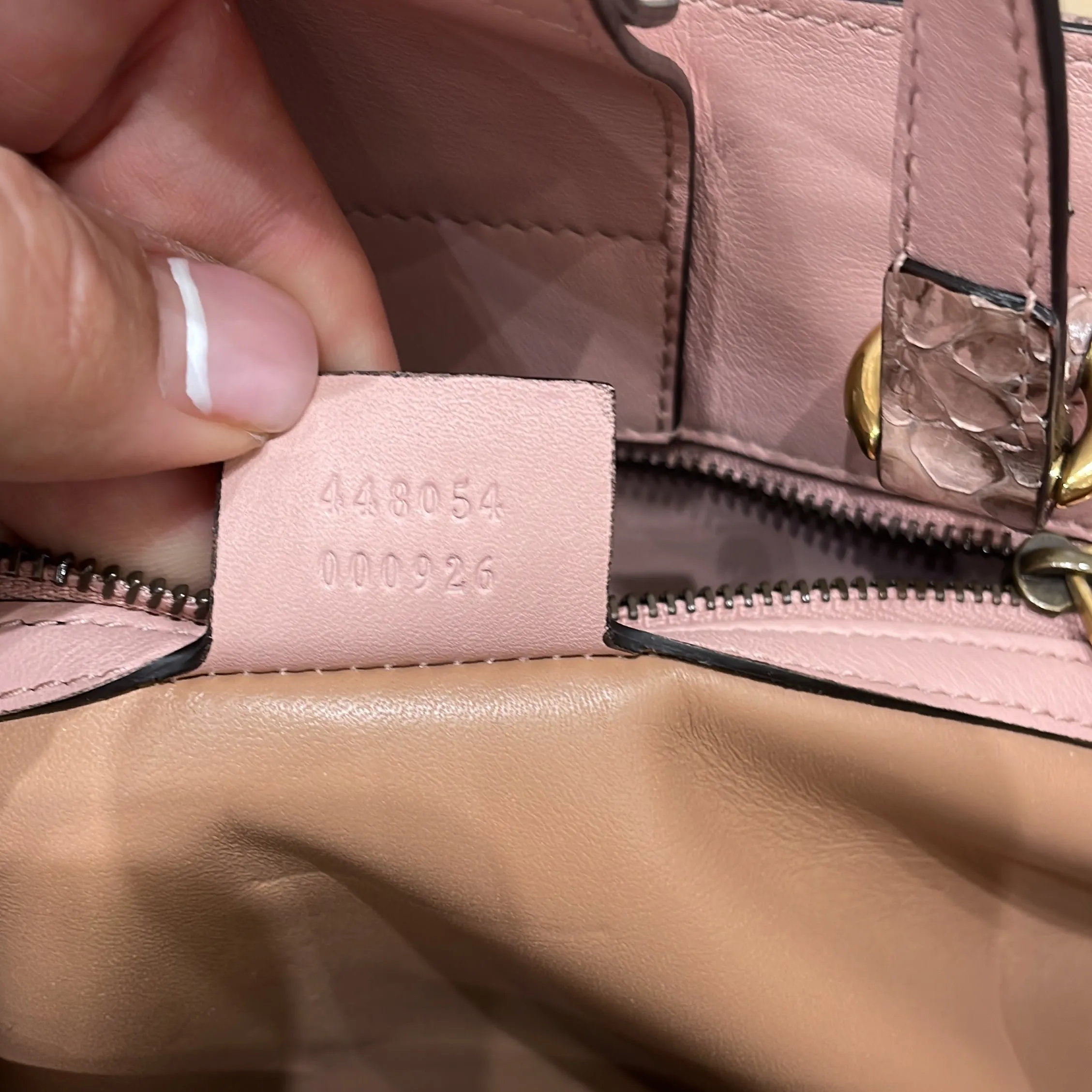 Gucci Gg Marmont Tote Matelasse Python