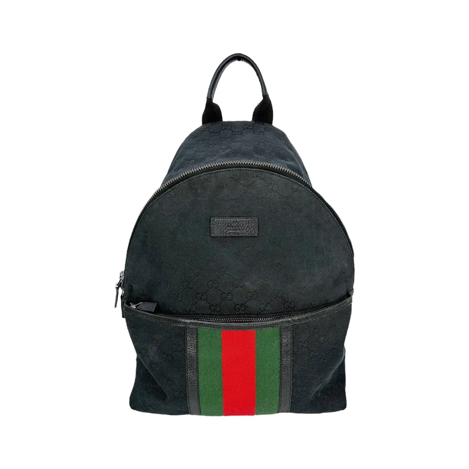 Gucci GG Monogram Web Medium Classic Backpack