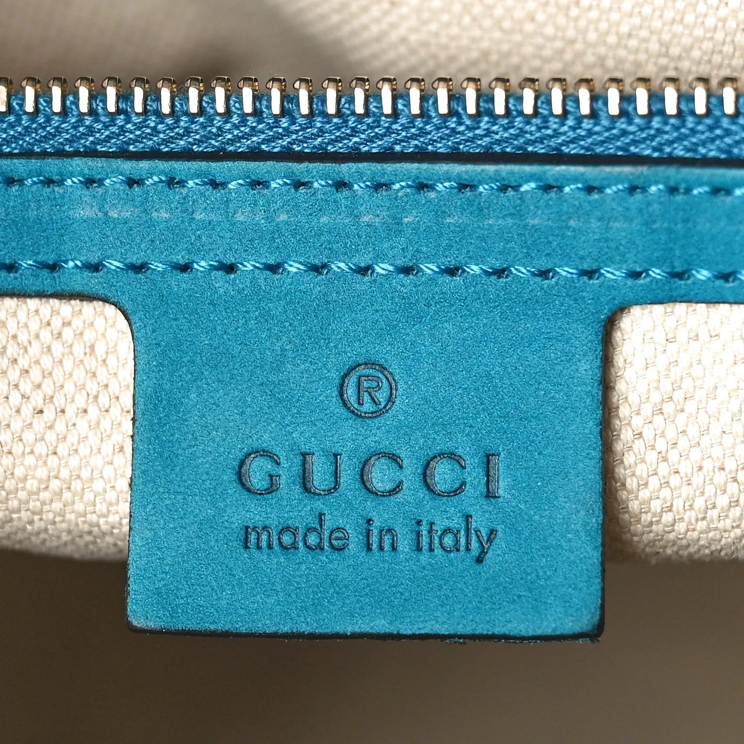 Gucci Vintage Web Medium Boston Teal