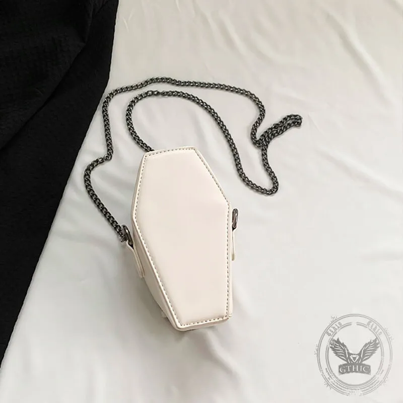 Halloween Cross Skull Coffin Design Crossbody Bag
