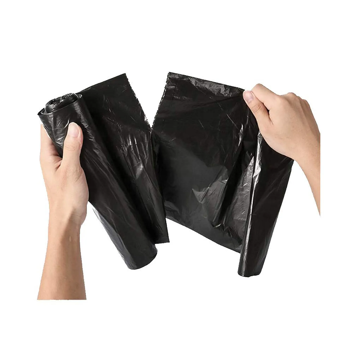 Heart Home Medium 120 Garbage Bags/Dustbin Bags, 19x21 Inches (Black)-HS41HEARTHH24027