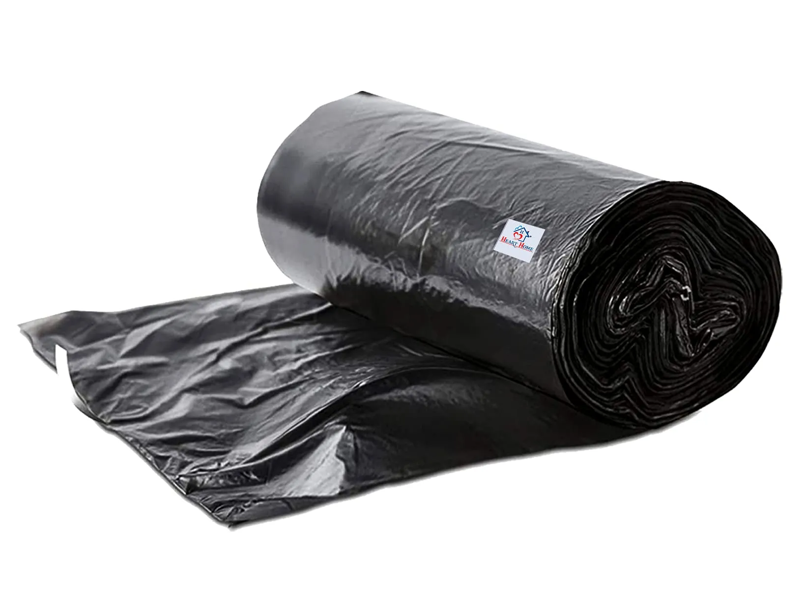 Heart Home Medium 120 Garbage Bags/Dustbin Bags, 19x21 Inches (Black)-HS41HEARTHH24027