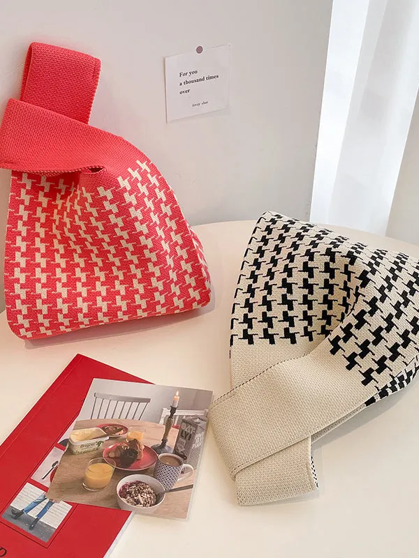 Houndstooth Handbags Bags