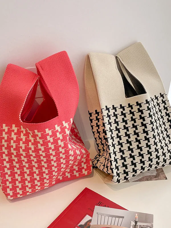 Houndstooth Handbags Bags