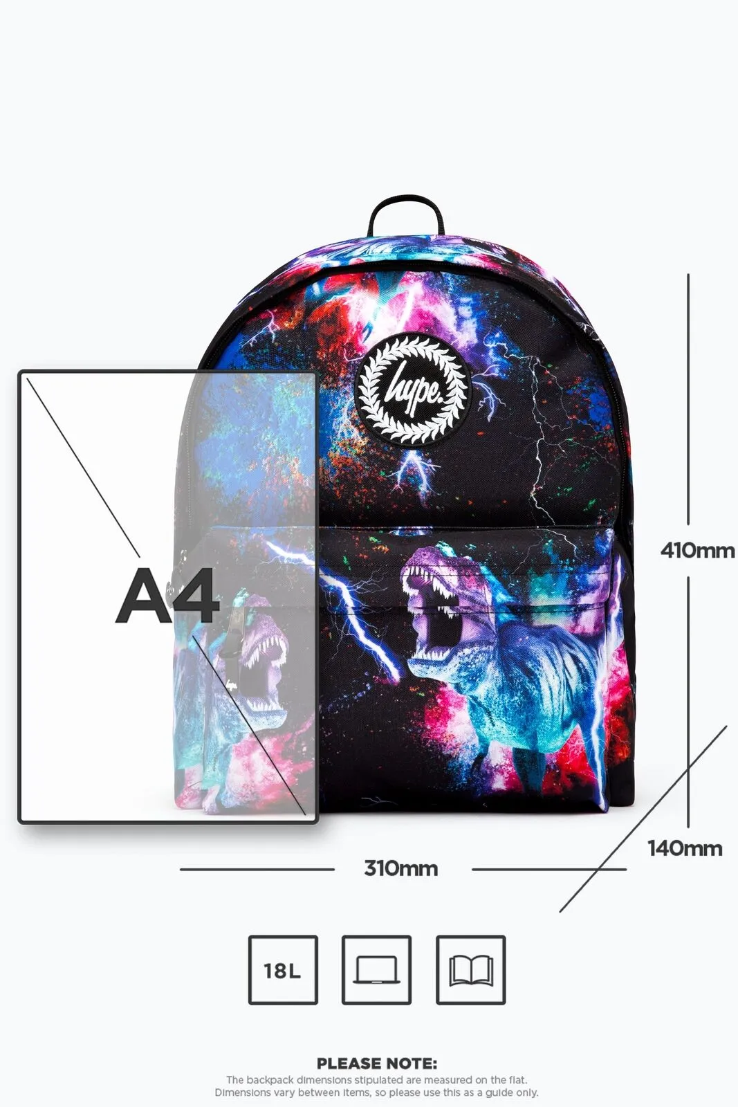 Hype Blue Space Dinosaur Backpack