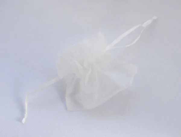 Ivory Organza Wedding Favour Bags