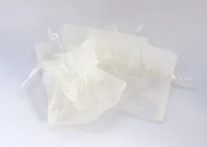 Ivory Organza Wedding Favour Bags