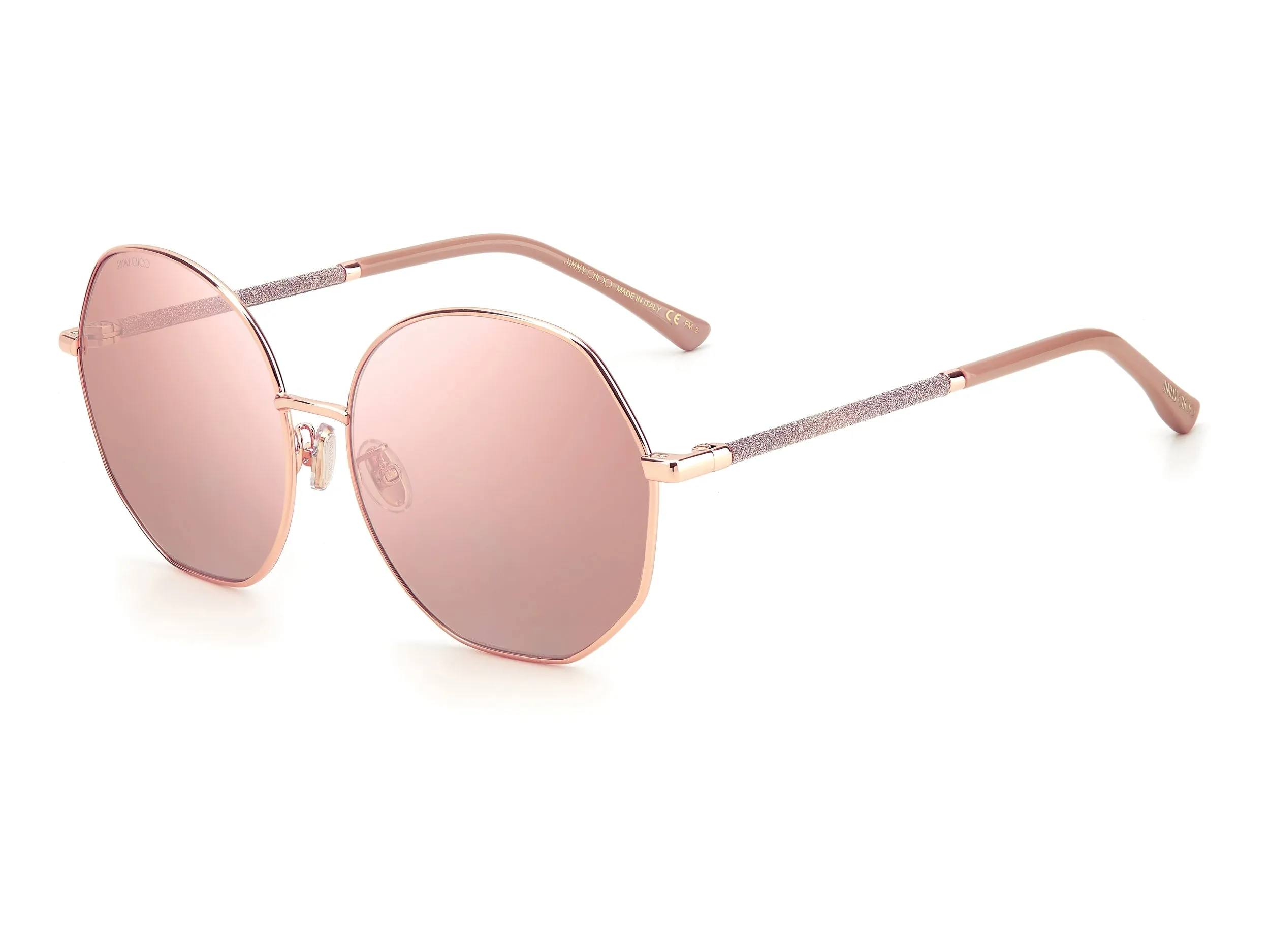 Jimmy Choo  Round sunglasses - CORAL/G/SK