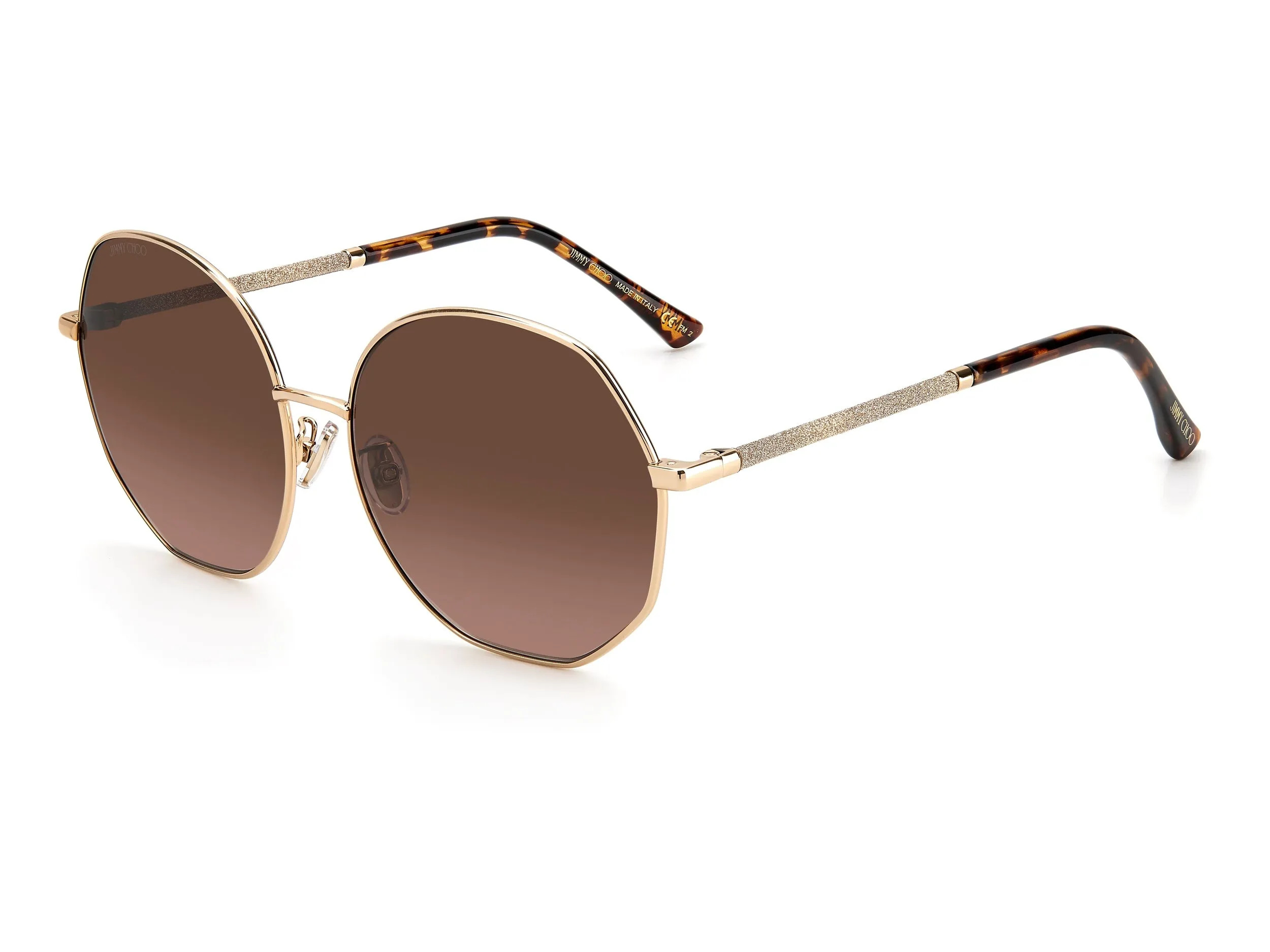 Jimmy Choo  Round sunglasses - CORAL/G/SK
