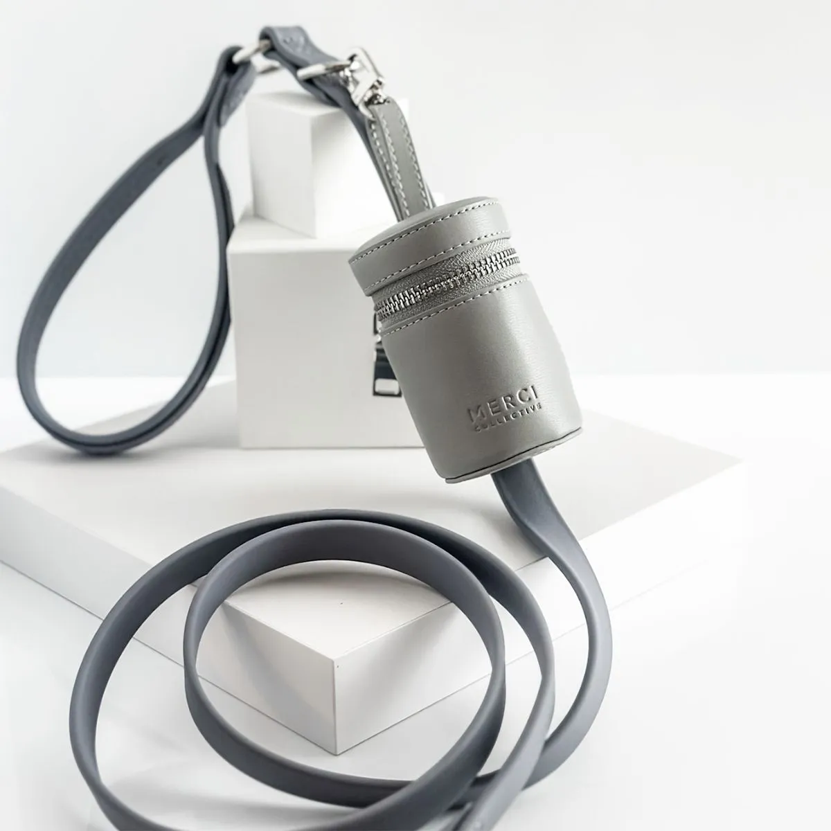 Just Did It Dog Poop Bag Holder Grey