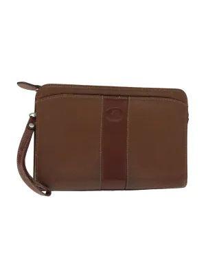 Leather Clutch Bag with Classic Design