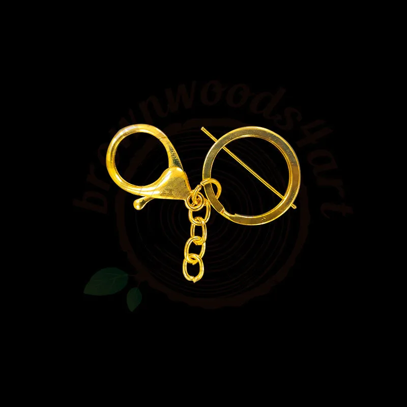 Lobster Keychain Rings Gold