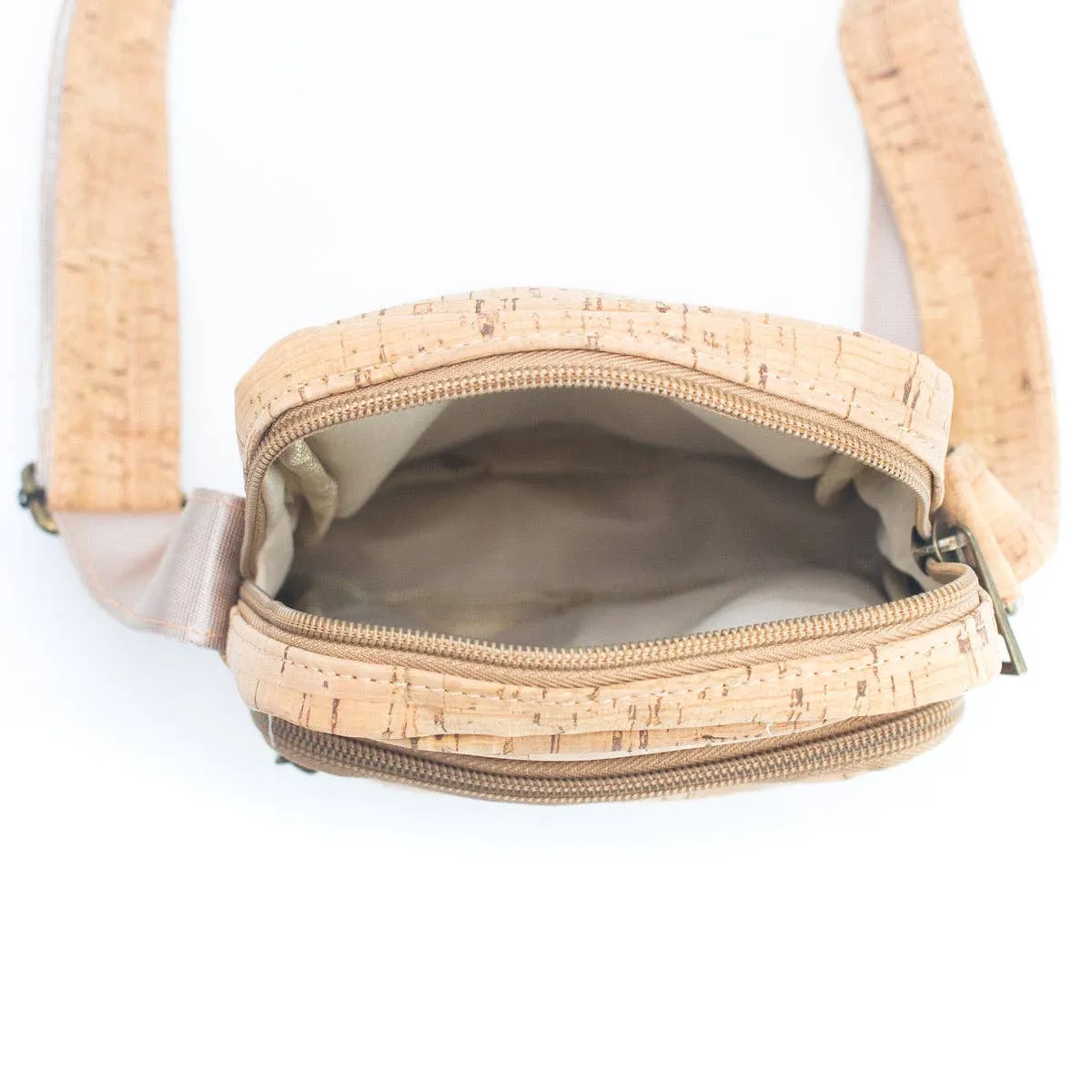 Men's Zipper Cork Messenger Bag  BAG-2246