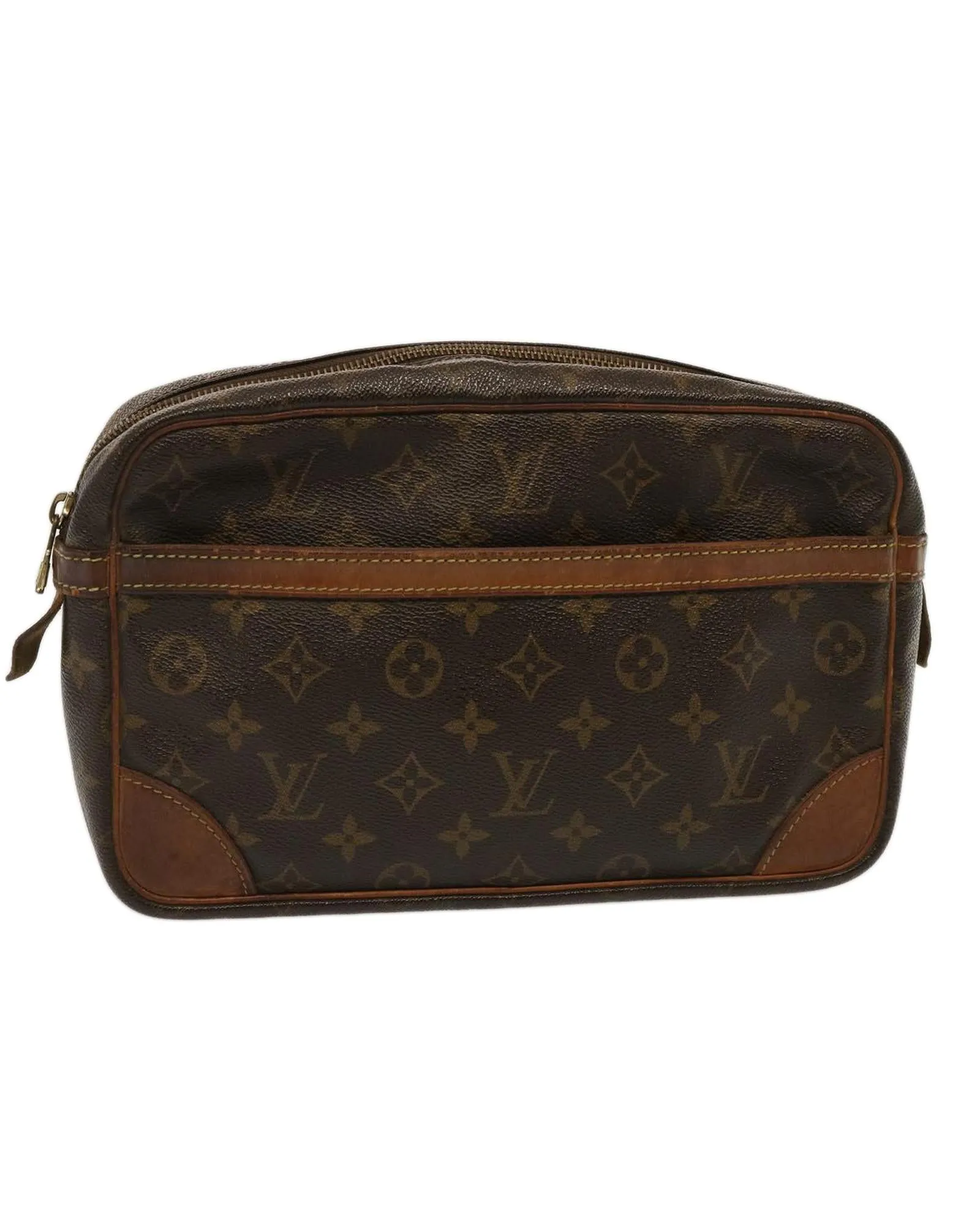 Monogram Canvas Clutch Bag with Accessories - Pre-owned