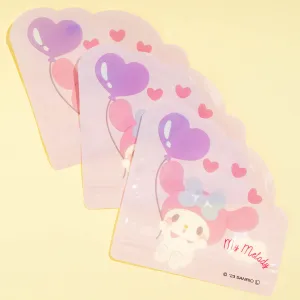 My Melody Heart Balloon Zip Bag Set - 3 pcs