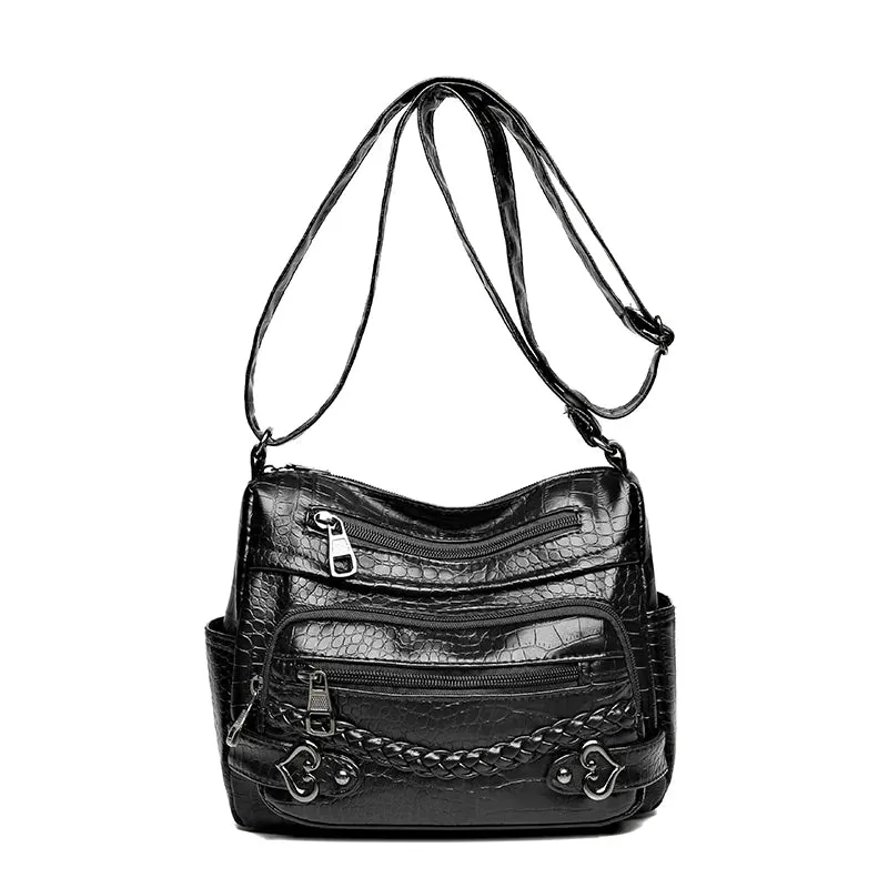 New Fashion High Quality Woman Messenger Bag Luxury Soft Leather Handbags
