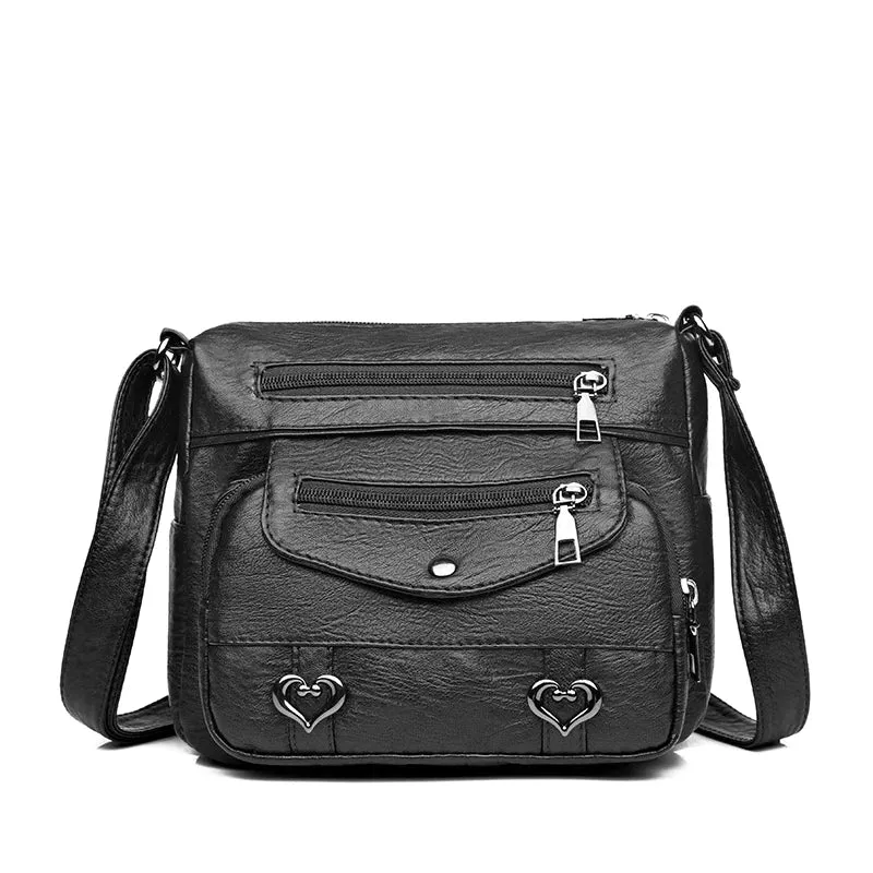 New Fashion High Quality Woman Messenger Bag Luxury Soft Leather Handbags