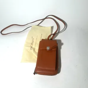 Palm Angels Brown Leather Crossbody Bag with Minimalist Design