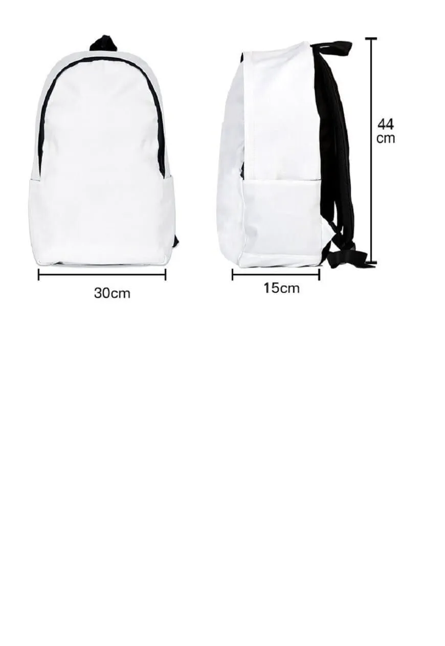 Retro Hollywood backpack grunge festival 69 rucksack white