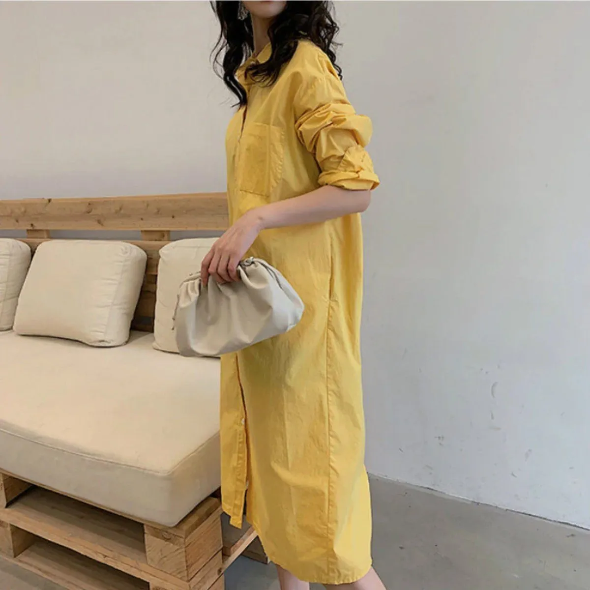 Simple and Elegant Pleated Clutch Cross-body Shoulder Bag