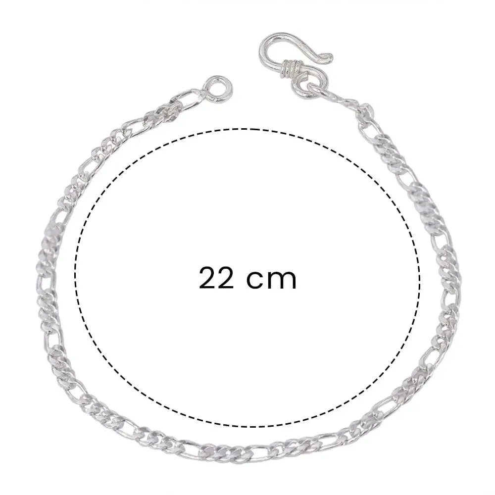 Sleek Cuban Links Silver Men's Bracelet