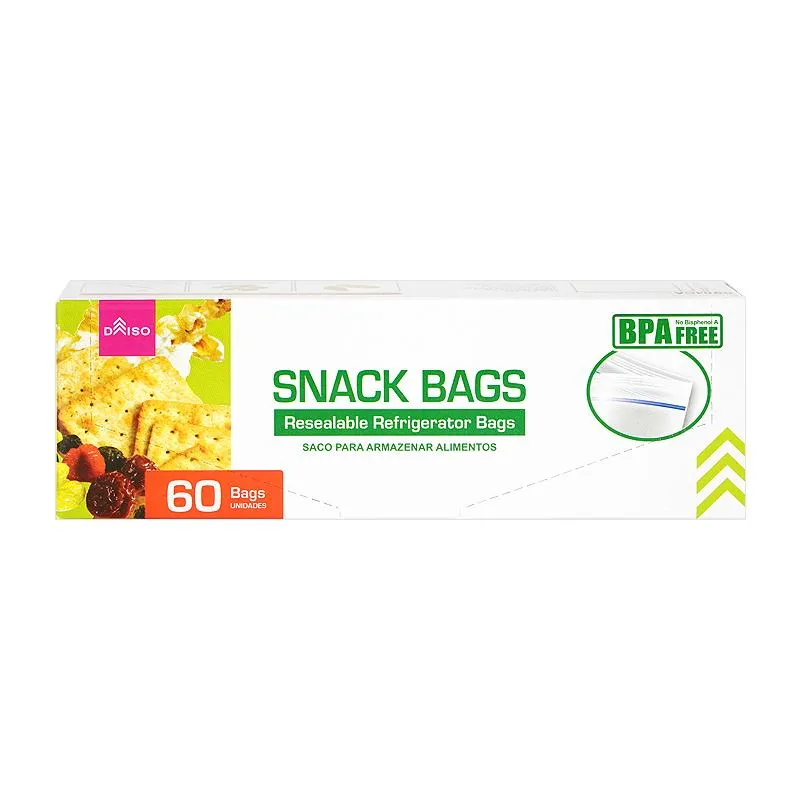 Snack Bags Resealable Refrigerator Bags
