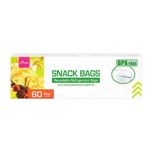 Snack Bags Resealable Refrigerator Bags