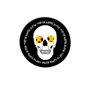Sorority Skull Button