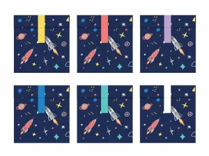 Space Party Treat Bags- 6pk S9204