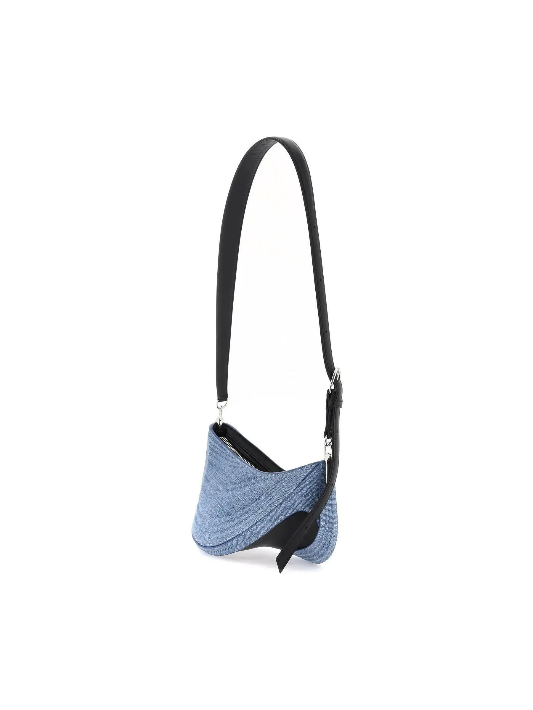 Spiral Curve Denim Bag