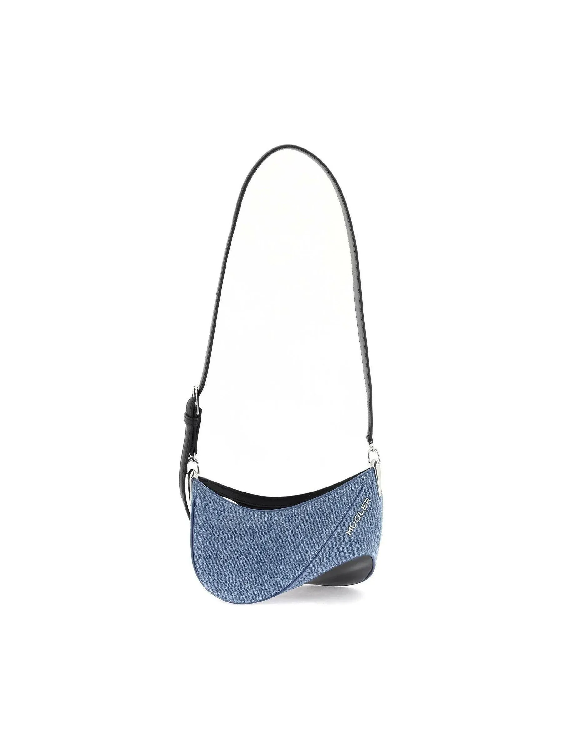 Spiral Curve Denim Bag