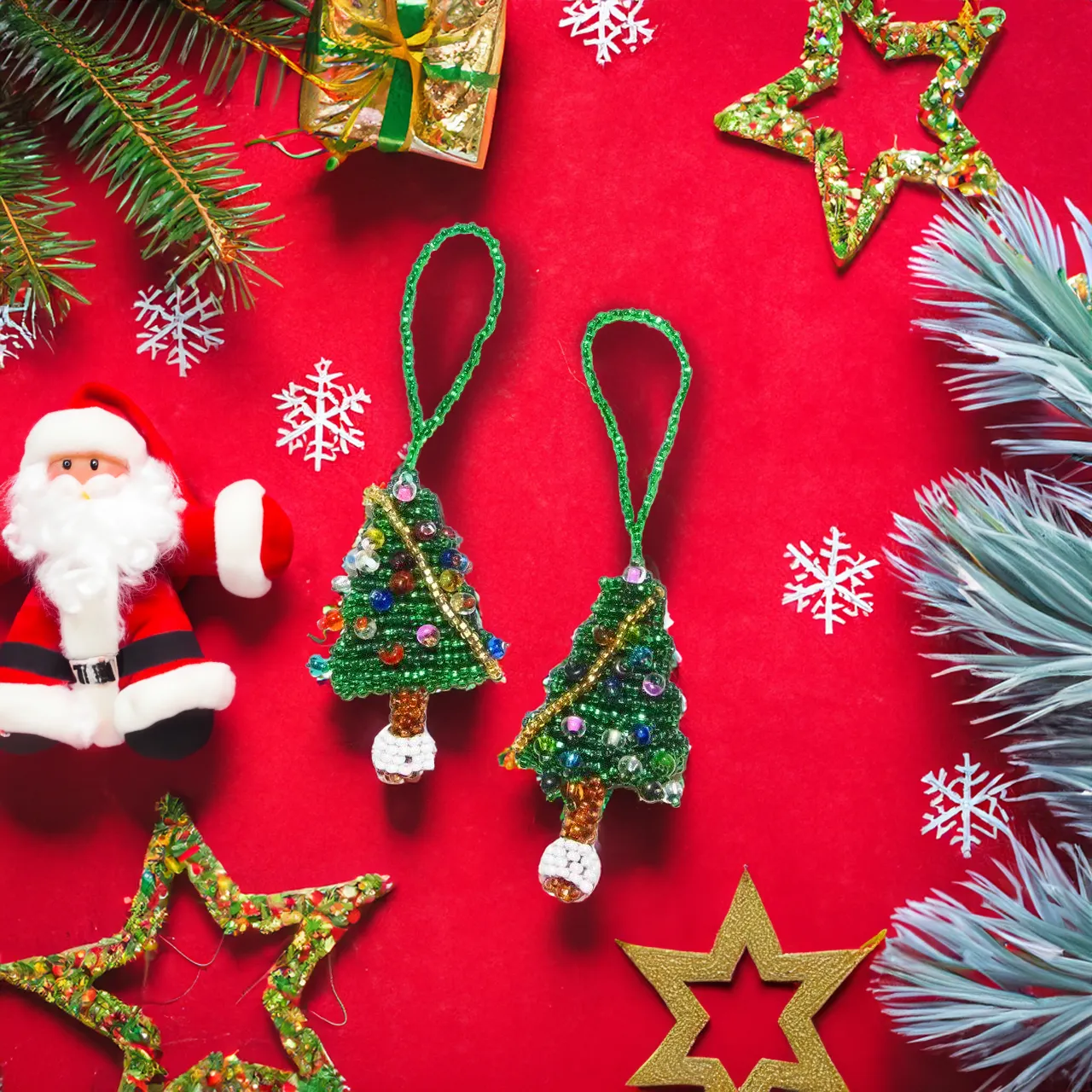 Tree Seed Bead Ornament - Guatemala