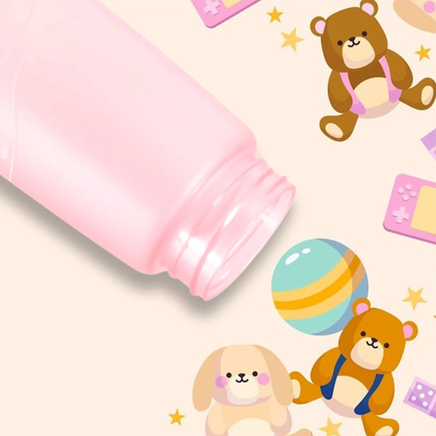 Unique Shape Plastic Water Bottle for Kids, 550 ml