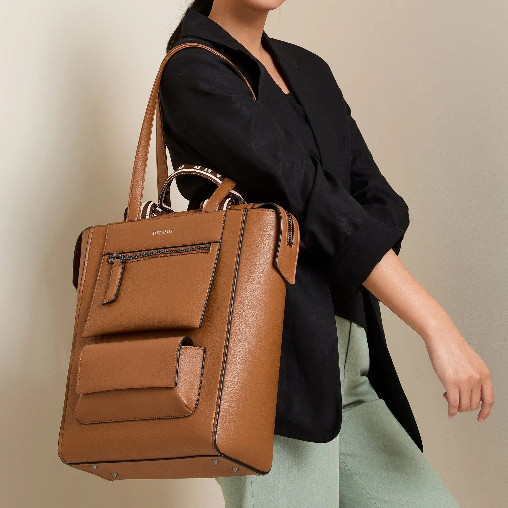Universo Tote - Cinnamon   Gunmetal