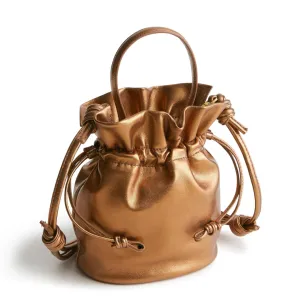 Vera Bradley Tilden Drawstring Crossbody - Bronze Metallic