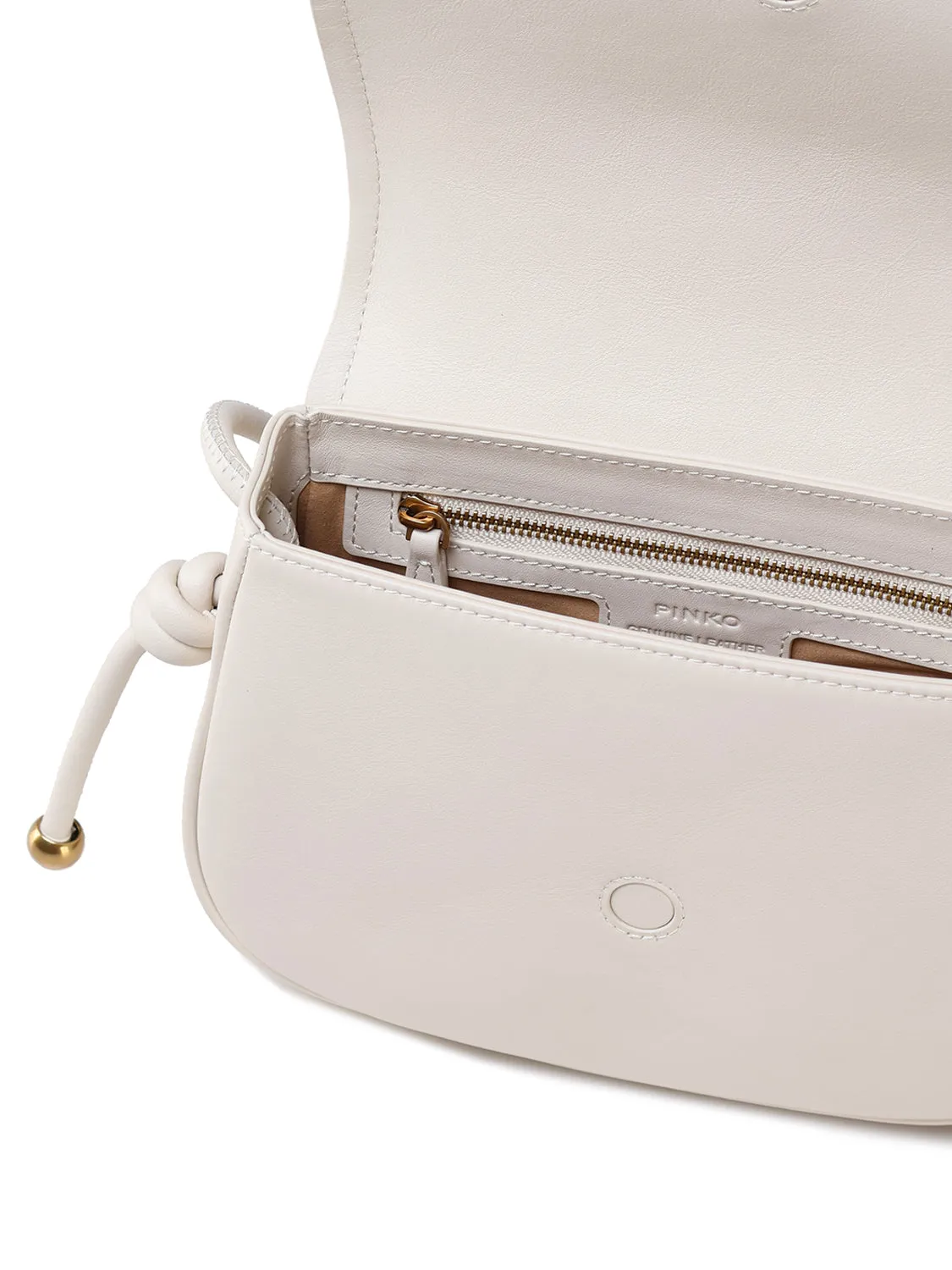 White Leather Shoulder Bag