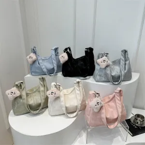 Wholesale Retro Solid Color Versatile Shoulder Bag