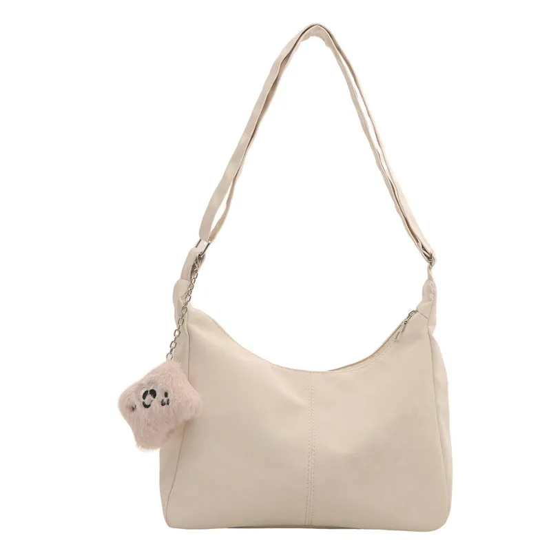 Wholesale Retro Solid Color Versatile Shoulder Bag
