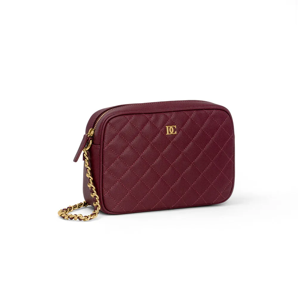 Women Wine Red Crossbody Bag