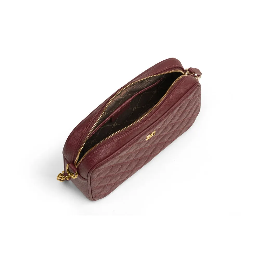 Women Wine Red Crossbody Bag