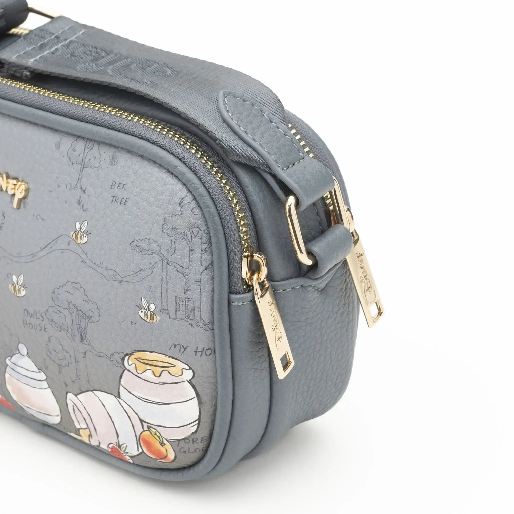 WondaPop Eeyore Double Zipper Crossbody/Shoulder Bag