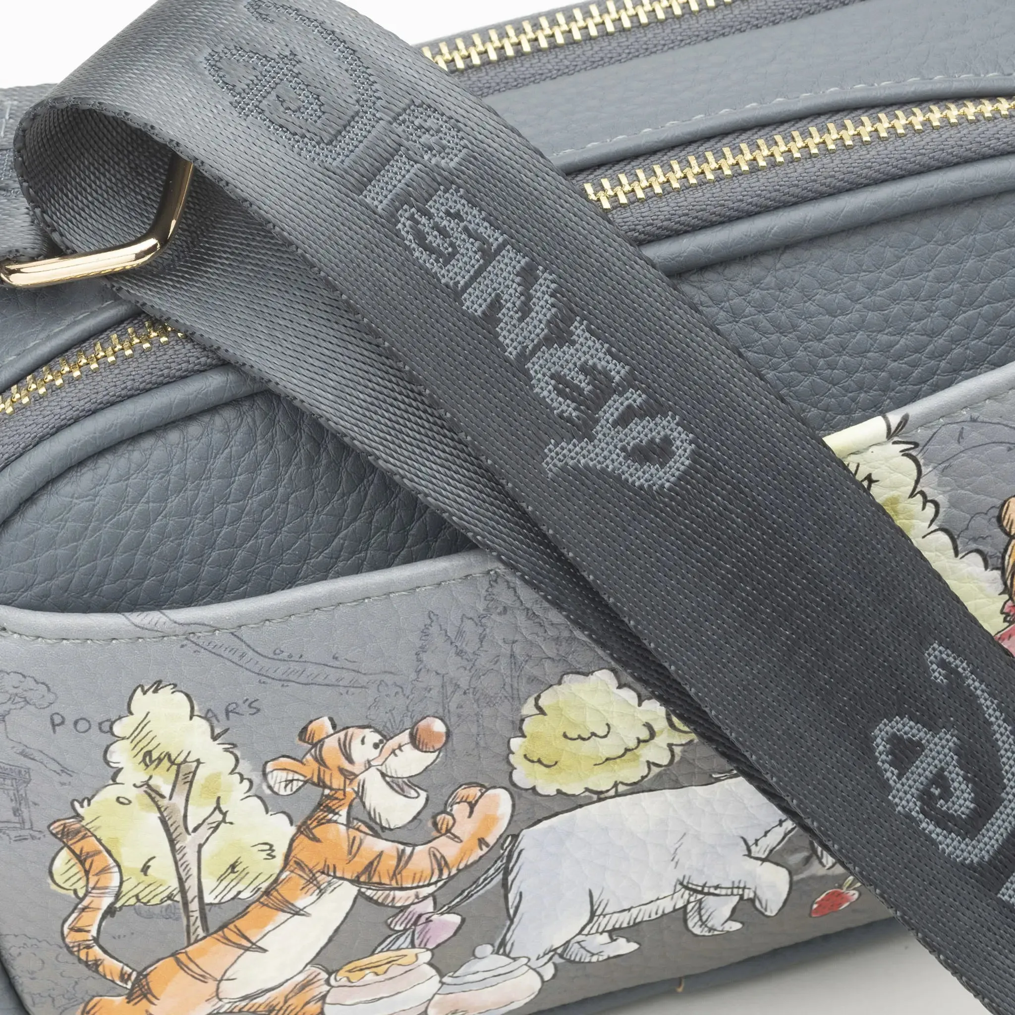 WondaPop Eeyore Double Zipper Crossbody/Shoulder Bag