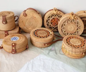 Woven Rattan Bag