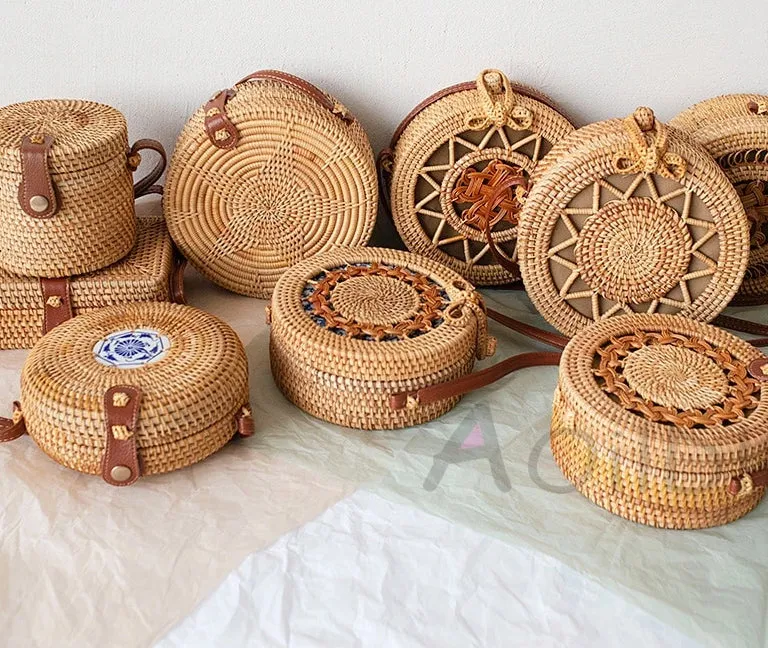 Woven Rattan Bag